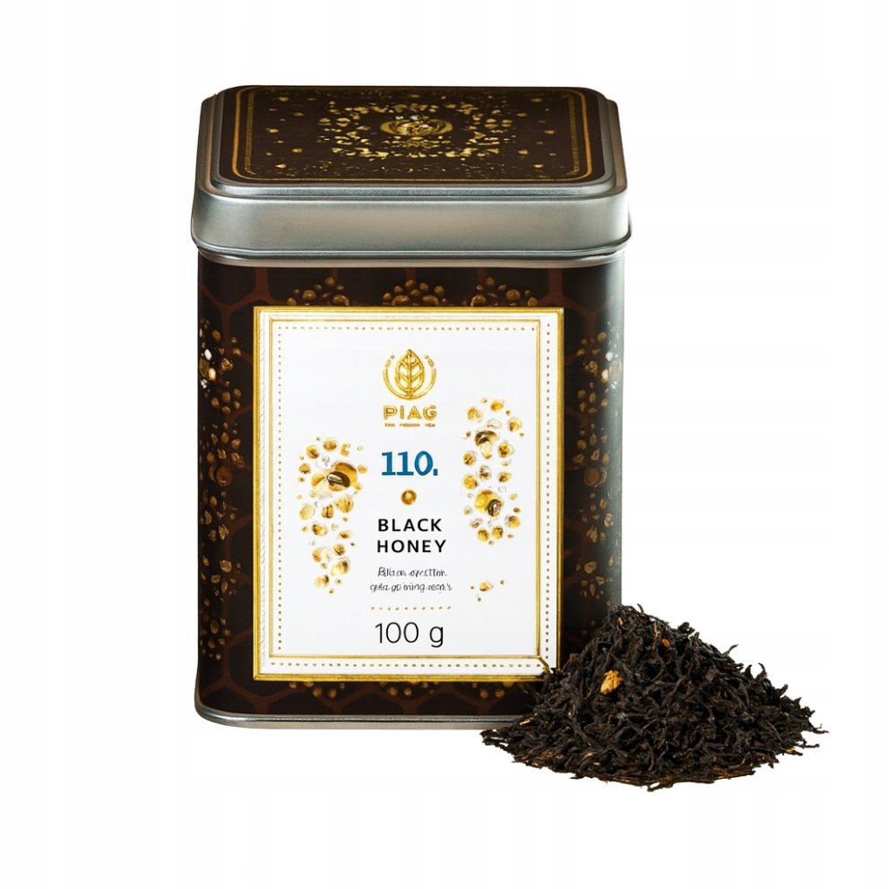 Piag Tea Black Honey N°110 herbata czarna z miodowym akcentem 100g puszka