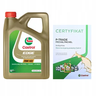 Castrol Edge 5W-40 Sn/cf 4L certyfikat - Oleje silnikowe - miniaturka - grafika 1