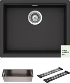 Zlewozmywaki - SCHOCK KIRUNA N-100L DUSK (Cristadur) - miniaturka - grafika 1