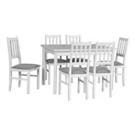 Stoły z krzesłami - Zestaw stół MAX 5P + 6 krzeseł drewnianych BOS 4 - miniaturka - grafika 1