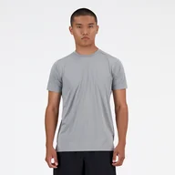 Koszulki męskie - Koszulka męska New Balance MT41222YST  szara - miniaturka - grafika 1