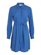 Sukienki - Vila Damska sukienka bluzkowa, pasek w talii –, federal blue, 38 - miniaturka - grafika 1