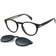 Okulary korekcyjne, oprawki, szkła - David Beckham 7104 807 49 WJ z nakładką przeciwsłoneczną z polaryzacją - miniaturka - grafika 1