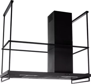 Okap przyścienny BERG FRAME 120 BLACK (czarny) | 800 m3/h + pilot (FRAOPKLDBK1201) ____PYTAJ_o____RABAT____na _produkty_BERG_____|__raty|0%__|__info: 226674000___ - Okapy kuchenne - miniaturka - grafika 4