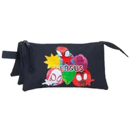 Etui na dokumenty i karty - Joumma Marvel Versus Spidey Potrójna walizka Czarny 22x12x5 cms 1,32l Poliester, Czarny (Black), Talla única, Potrójne etui - miniaturka - grafika 1