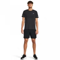 Spodnie sportowe męskie - Męskie spodenki do biegania Under Armour UA Launch 7'' 2-IN-1 Short - czarne - UNDER ARMOUR - miniaturka - grafika 1