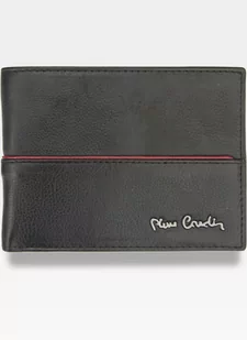 Pierre Cardin, Portfel skórzany męski, Tilak38 8806, czarny, ochrona RFID - Portfele - miniaturka - grafika 1