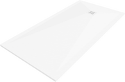 Brodziki prysznicowe - Mexen Stone+ brodzik kompozytowy prostokątny 200 x 100 cm, biały, maskownica biała - 44101020-W - miniaturka - grafika 1