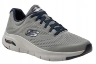 Buty sportowe męskie - Skechers Buty Męskie Sportowe Arch Fit Szare 45 Eu - miniaturka - grafika 1