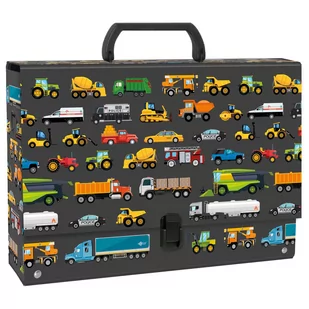 Derform Teczka z rączką. Pojazdy - Teczki i skoroszyty - miniaturka - grafika 1