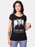 Koszulki i topy damskie - Dzień Dobry / Schopenhauer / Koszulka Damska / Czarna - miniaturka - grafika 1