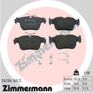 Klocki hamulcowe - Klocki hamulcowe ZIMMERMANN 26206.160.2 5WA698451A SKODA OCTAVIA IV 20- tył - miniaturka - grafika 1