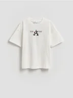 Koszulki dla chłopców - Reserved - T-shirt z nadrukiem - biały - miniaturka - grafika 1