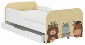 Łóżeczka i kojce - Łóżko dziecięce MIKI 140x70 INDIANIE SFARI - miniaturka - grafika 1