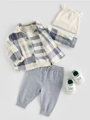 Komplety dla niemowląt - Reserved - Bawełniany komplet z czapką - ciemnoszary - miniaturka - grafika 1