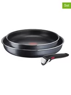 Zestawy garnków i patelni - Tefal 3-częściowy zestaw "Ingenio XL Force" w kolorze czarnym - miniaturka - grafika 1