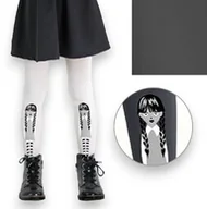 Rajstopy dziecięce - Dziewczęce rajstopy Knittex Wednesday 60 DEN mikrofibra Grafitowe - miniaturka - grafika 1