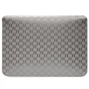 Karl Lagerfeld Sleeve KLCS14SAKHPKG 14" srebrny/silver Saffiano Monogram Ikonik - Etui i futerały do telefonów - miniaturka - grafika 3