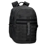 Plecaki - Reebok Cross One Plecak Dwukomorowy Czarny 34x46x15 cm Poliester 23,46L by Joumma Bags, Czarny (Black), Talla única, Plecak z podwójną komorą - miniaturka - grafika 1