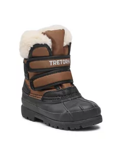Buty dla dziewczynek - Tretorn Śniegowce Expedition Boot 472702 Brązowy - grafika 1