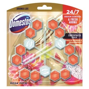 Domestos zawieszka do Wc Aroma Lux Dahlia Flower& Dragonfruit 3 szt - Środki do WC - miniaturka - grafika 1
