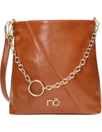 Portfele - Multikolorowy portfel Nobo w geometryczne wzory, różowy - miniaturka - grafika 1