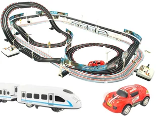 Ogromny Tor Wyścigowy Kolejka Elektryczna Auto 630 ISO TRADE - Zabawki konstrukcyjne - miniaturka - grafika 1