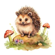 Pasmanteria - Naprasowanka Jeż śmieszny zabawny art 19 - miniaturka - grafika 1