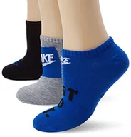 Skarpetki damskie - Nike skarpety dziewczęce Y NK Everyday LTWT NS 3PR - HB, gr(blk)/blk (gr)/dgh (wh) wielokolorowa gr(blk)/Blk(gr)/dgh(wh) M - miniaturka - grafika 1