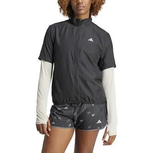 adidas Damska kurtka z krótkim rękawem Run It, Czarny, XS - Kurtki damskie - miniaturka - grafika 1