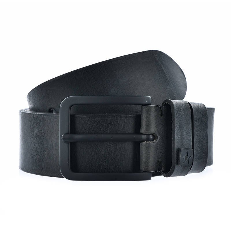 Czarny Skórzany Pasek Męski Big Star