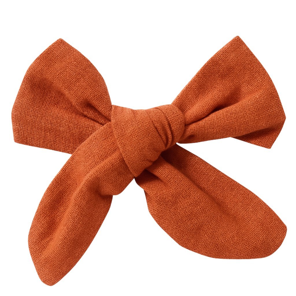 Spinka do Włosów Brązowa Kokarda Wsuwka Ozdobna Lekka Bezpieczna dla Włosów