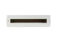 Pozostałe akcesoria sieciowe - Panel dystrybucji napięć Lanberg 19" 3U z szyną DIN TS-35 szary - miniaturka - grafika 1