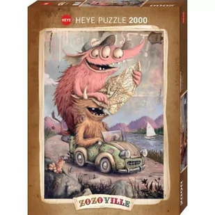 Heye Puzzle 2000 elementów. Zozoville, Wyjazd na wycieczkę - Puzzle - miniaturka - grafika 1