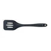 Przybory do gotowania - łopatka perforowana, silikon, 29 cm, czarna kod: KE-12624 - miniaturka - grafika 1