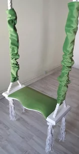 Małpiszon, Huśtawka Do Pokoju Fala Różowa Jasnozielona - Zabawki sensoryczne - miniaturka - grafika 1