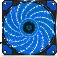 Tuning komputera - akcesoria - Gembird WENTYLATOR DO OBUDOWY 15 LED 120X120X25MM FAN-HURACAN-100B - miniaturka - grafika 1