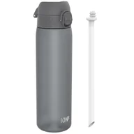 Shakery i bidony sportowe - Butelka na wodę ze słomką Ion8 500 ml Szara - miniaturka - grafika 1