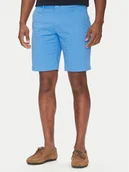 Spodenki męskie - Tommy Hilfiger Szorty materiałowe Brooklyn MW0MW23563 Niebieski Regular Fit - miniaturka - grafika 1