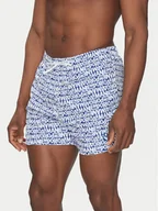 Kąpielówki męskie - Emporio Armani Underwear Szorty kąpielowe EM000583 AF12343 FB164 Niebieski Regular Fit - miniaturka - grafika 1