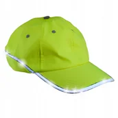 Odzież robocza - Czapka robocza ODLBASKOWA OSTRZEGAWCZA żółta BHP regulowana z daszkiem - miniaturka - grafika 1