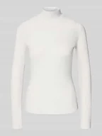 Bluzki damskie - Obcisła bluzka z długim rękawem z cekinowym obszyciem model ‘DRISILA’ - miniaturka - grafika 1