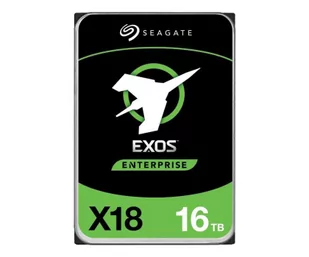 Seagate Exos X18 16TB HDD SATA 6Gb/s 7200RPM 256MB cache 3.5inch 24x7 512e/4KN BLK - Dyski serwerowe - miniaturka - grafika 1