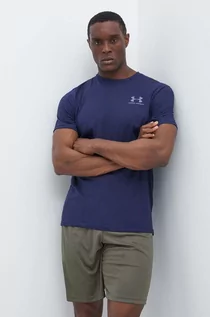 Koszulki męskie - Under Armour t-shirt męski kolor granatowy 1326799 - grafika 1
