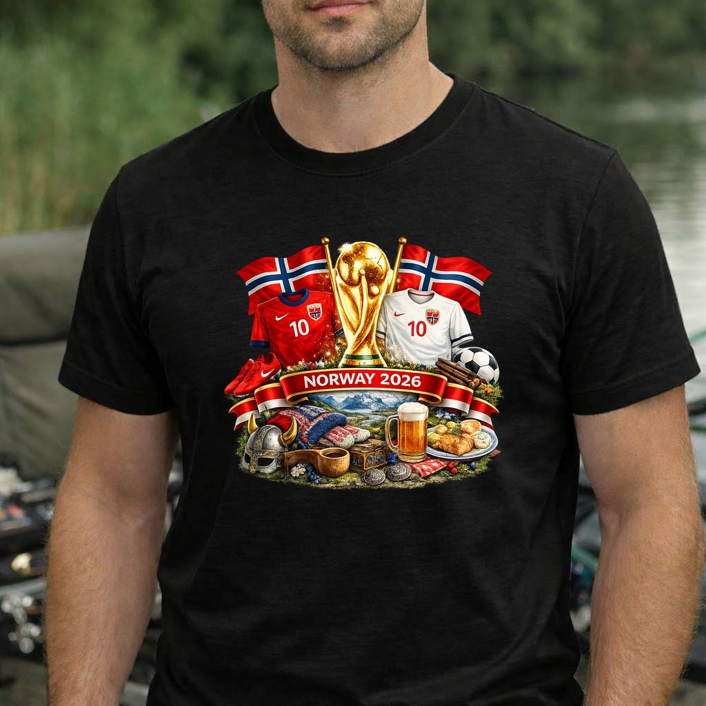 Koszulka WORLD CUP 2026 NORWEGIA kolor czarny rozmiar 4XL