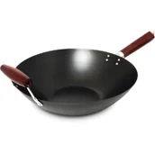 Ściereczki, gąbki, czyściki - Emro Aziatica Wok pekiński ze stali węglowej z rączką i uchwytem 36cm - Emro Aziatica 2208-uniw - miniaturka - grafika 1