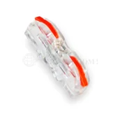 Kostki, złączki, wtyczki - Szybkozłączka przelotowa PC-201 uniwersalna linka-drut 0,5-4mm2 opk=25szt - miniaturka - grafika 1