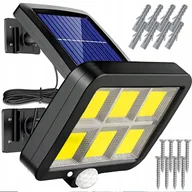 Lampy ogrodowe - LAMPA HALOGEN SOLARNA LED Z CZUJNIKIEM RUCHU I ZMIERZCHU ZEWNĘTRZNA 250W - miniaturka - grafika 1