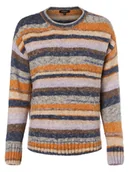 Swetry damskie - More & More - Sweter damski, wielokolorowy|pomarańczowy|niebieski - miniaturka - grafika 1