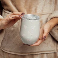 Kubki termiczne - HOMLA AVION Kubek termiczny w kokardki 350 ml - miniaturka - grafika 1